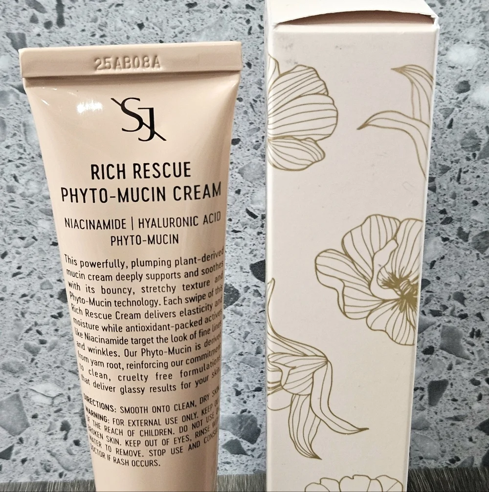 SAINT JANE Rich Rescue Phyto-Mucin Cream Vegan Snail W Niacinamide 1.7oz NEW
